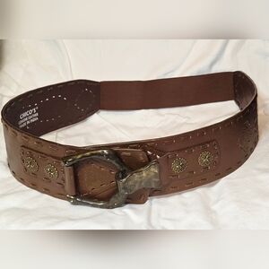 Chico Genuine Leather Brown L Metal Hooking Buckle see size measurements below B8149 1 1/4 main image 2